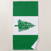 Vlag van Norfolk Island Strandlaken (Voorkant)