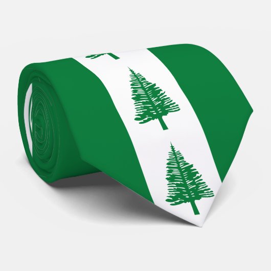 Vlag van Norfolk Island Stropdas (Opgerold)