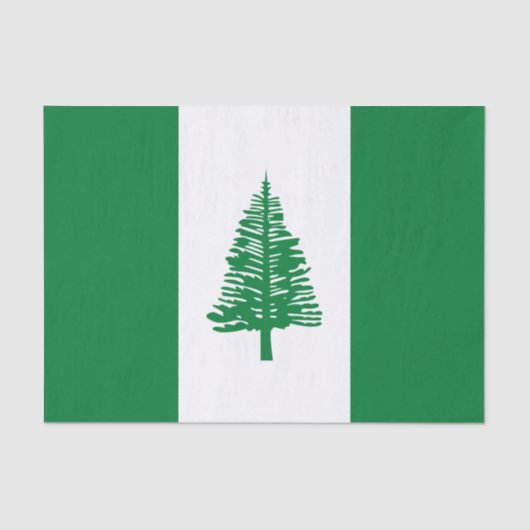 Vlag van Norfolk Island Tissuepapier (Voorkant)