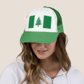 Vlag van Norfolk Island Trucker Hat Trucker Pet (In situ)