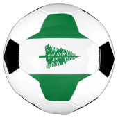 Vlag van Norfolk Island Voetbal (Gedraaid)
