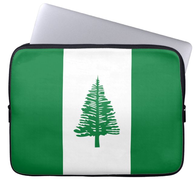 vlag van Norfolk Laptop Sleeve (Voorkant)