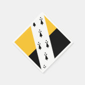 Vlag van Norfolk Paper Napkins Servet (Hoek)