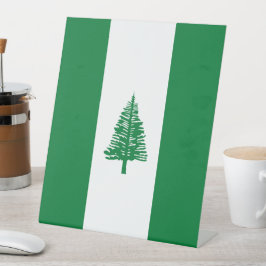 vlag van Norfolk Reclamebord Met Voetstuk