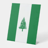 vlag van Norfolk Reclamebord Met Voetstuk (Voorkant)