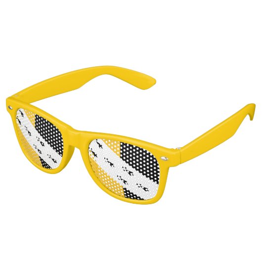 Vlag van Norfolk Retro Zonnebril (Gekanteld)