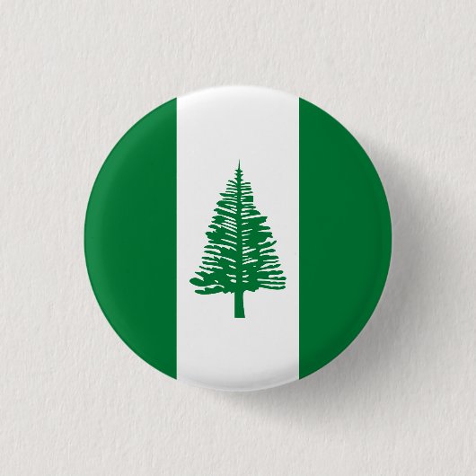 Vlag van Norfolk Ronde Button 3,2 Cm (Voorkant)