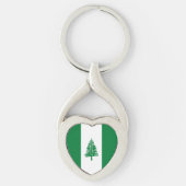 Vlag van Norfolk Sleutelhanger (Voorkant)