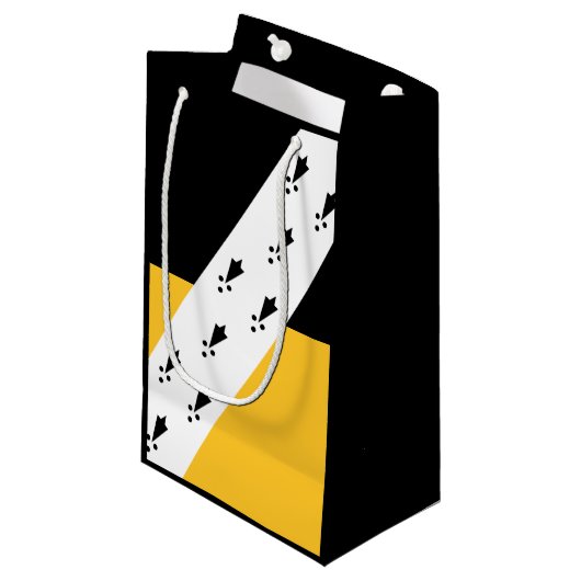 Vlag van Norfolk Small Gift Bag Klein Cadeauzakje (Voorkant Gekanteld)