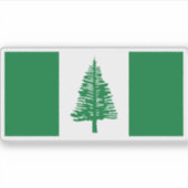 Vlag van Norfolk Sticker (Voorkant)