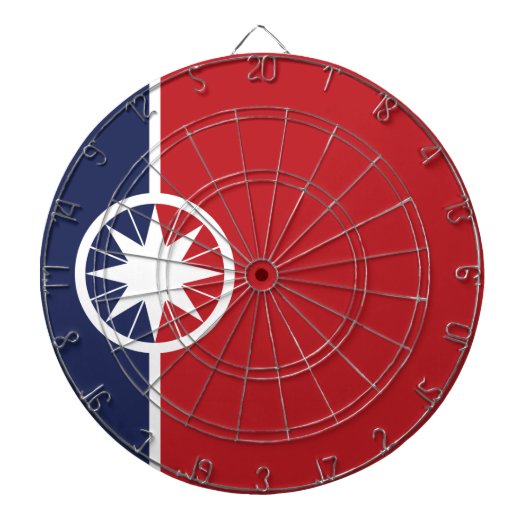 Vlag van Norman (Oklahoma) Dartbord (Voorkant)