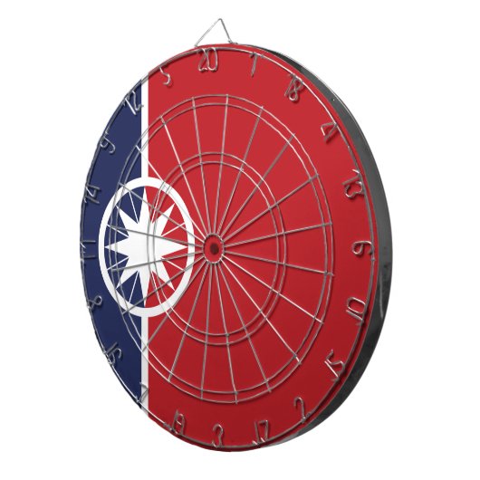 Vlag van Norman (Oklahoma) Dartbord (Voorkant Rechts)