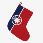 Vlag van Norman (Oklahoma) Grote Kerstsok (Voorkant (Hangend))