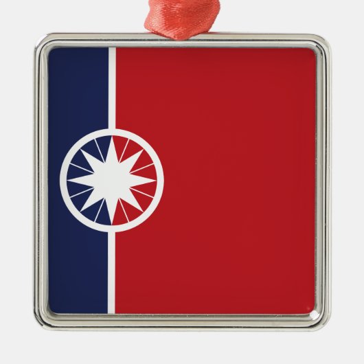 Vlag van Norman (Oklahoma) Metalen Ornament (Voorkant)