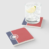 Vlag van Norman (Oklahoma) Stenen Onderzetter (Zijkant)