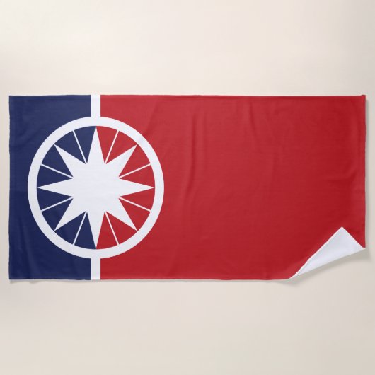 Vlag van Norman (Oklahoma) Strandlaken (Voorkant)