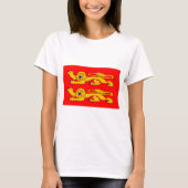 Vlag van Normandië T-shirt (Voorkant)