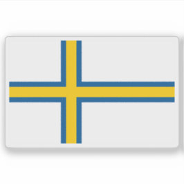 Vlag van Norrland, Zweden Sticker