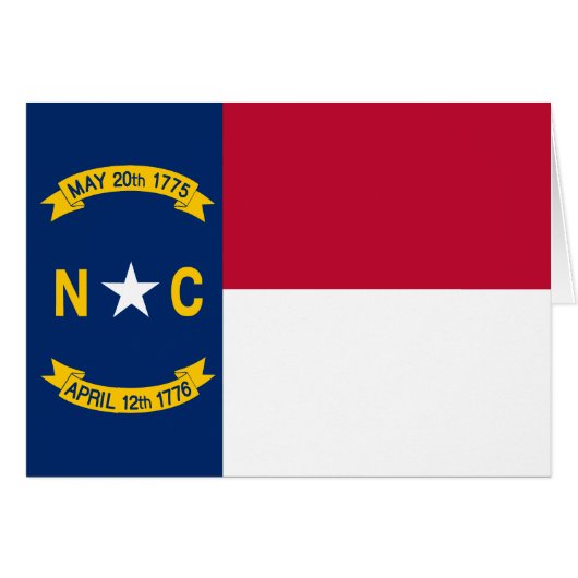 Vlag van North Carolina (Voorkant Horizontaal)