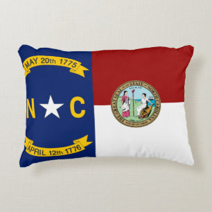 vlag van North Carolina Accent Kussen