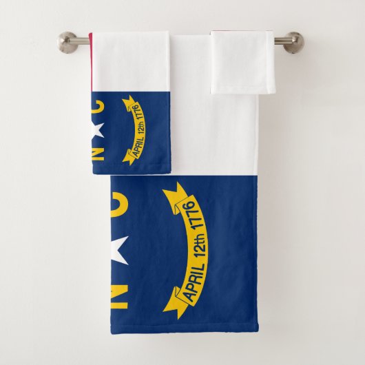 Vlag van North Carolina Bad Handdoek (Insitu)