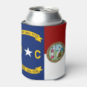 vlag van North Carolina Blikjeskoeler (Blikje Voorkant)