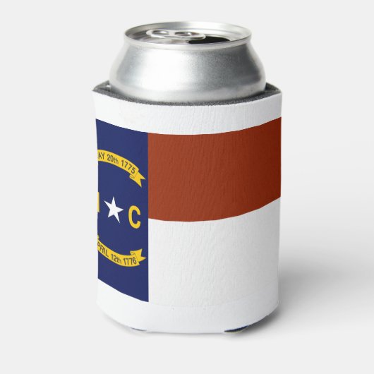 Vlag van North Carolina Blikjeskoeler (Blikje Achterkant)