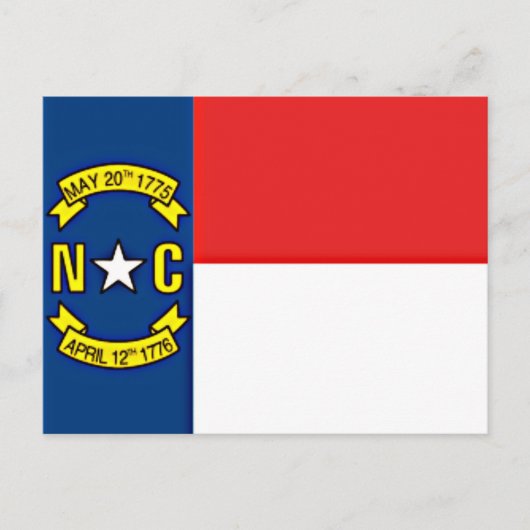 Vlag van North Carolina Briefkaart (Voorkant)