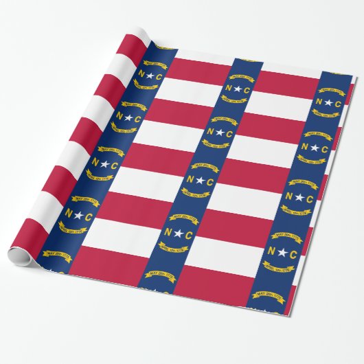 vlag van North Carolina Cadeaupapier (Uitgerold)