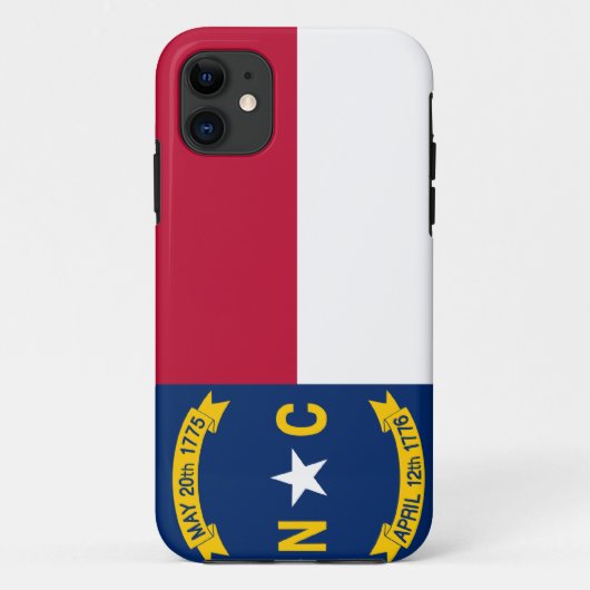 Vlag van North Carolina Case-Mate iPhone Case (Achterkant)