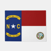 vlag van North Carolina Deurmat (Voorkant)