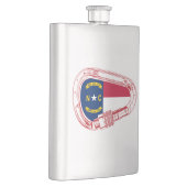 Vlag van North Carolina die Carabiner beklimt Flacon (Rechts)