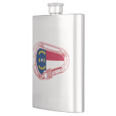 Vlag van North Carolina die Carabiner beklimt Flacon (Links)