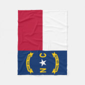 Vlag van North Carolina Fleece Deken (Voorkant)
