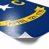 Vlag van North Carolina Foto Afdruk (Hoek)