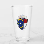 vlag van North Carolina Glas (Achterkant)
