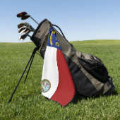 vlag van North Carolina Golfhanddoek (Groen)