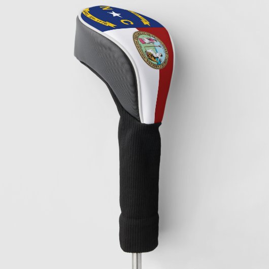 vlag van North Carolina Golfheadcover (Schuin)
