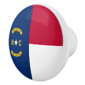 Vlag van North Carolina Keramische Knop (Rechts)