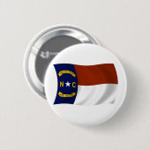 Vlag van North Carolina Knop Ronde Button 5,7 Cm (Voorkant /achterkant)