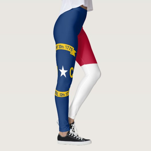 Vlag van North Carolina Leggings (Rechts)
