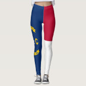 Vlag van North Carolina Leggings (Voorkant)
