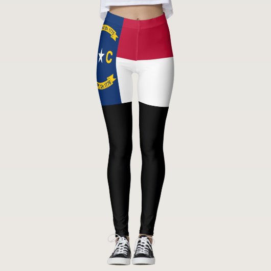 vlag van North Carolina Leggings (Voorkant)
