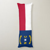 Vlag van North Carolina Lichaamskussen (Achterkant (Verticaal))