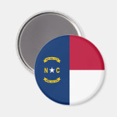 Vlag van North Carolina Magneet (Voorkant / Achterkant)