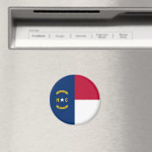 Vlag van North Carolina Magneet (Insitu (Vaatwasser))