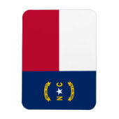 Vlag van North Carolina Magneet (Verticaal)