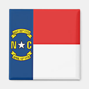 Vlag van North Carolina Magneet