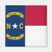 vlag van North Carolina Magneet (Voorkant)