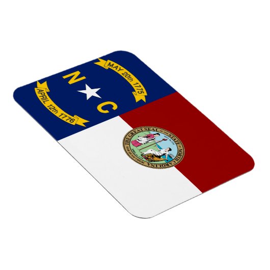vlag van North Carolina Magneet (Rechterzijde)